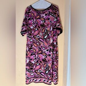 Michael Kors Pink and Black Swirl Dress